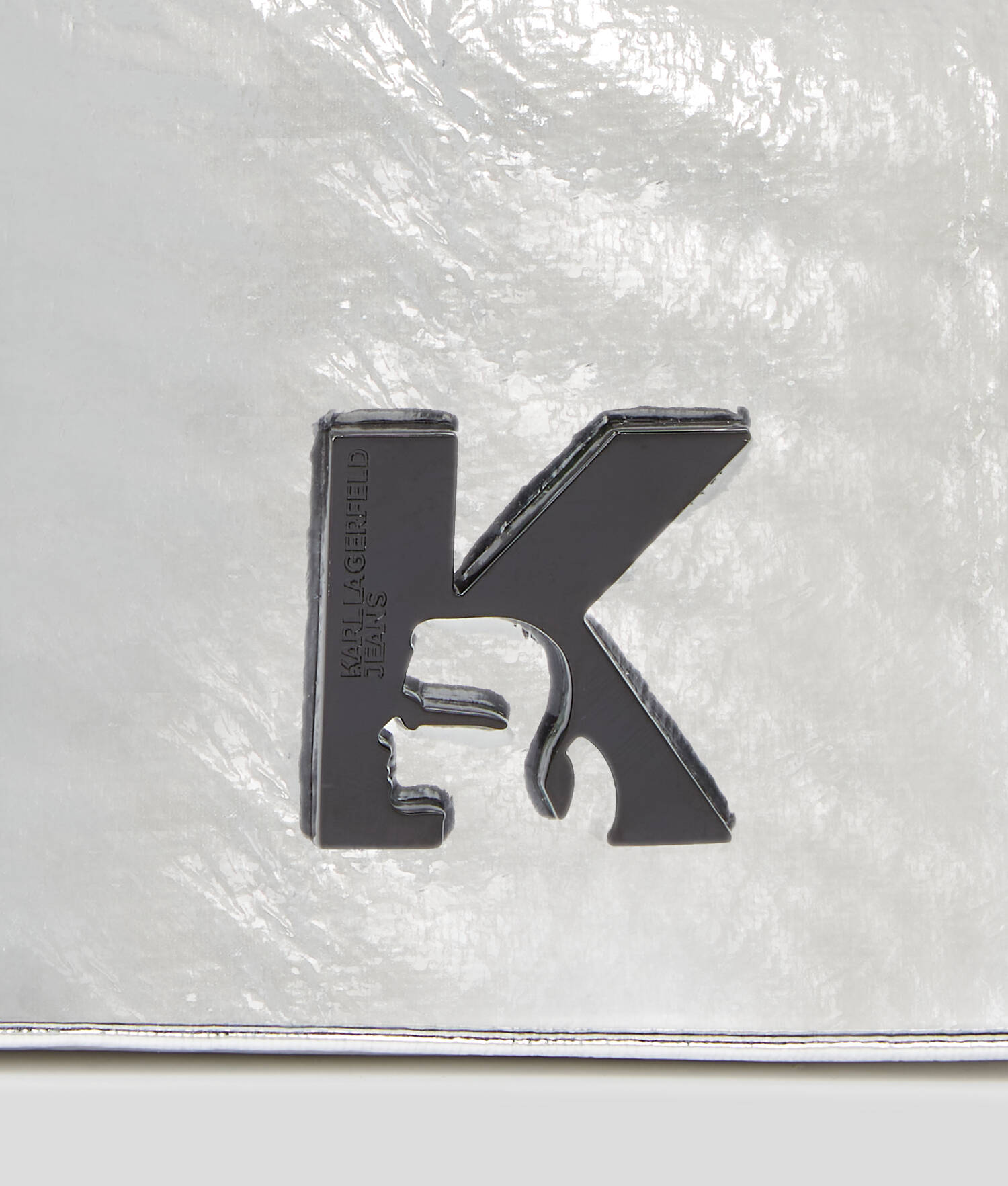 SAC PORTÉ ÉPAULE GÉOMÉTRIQUE MÉTALLISÉ - Argent
