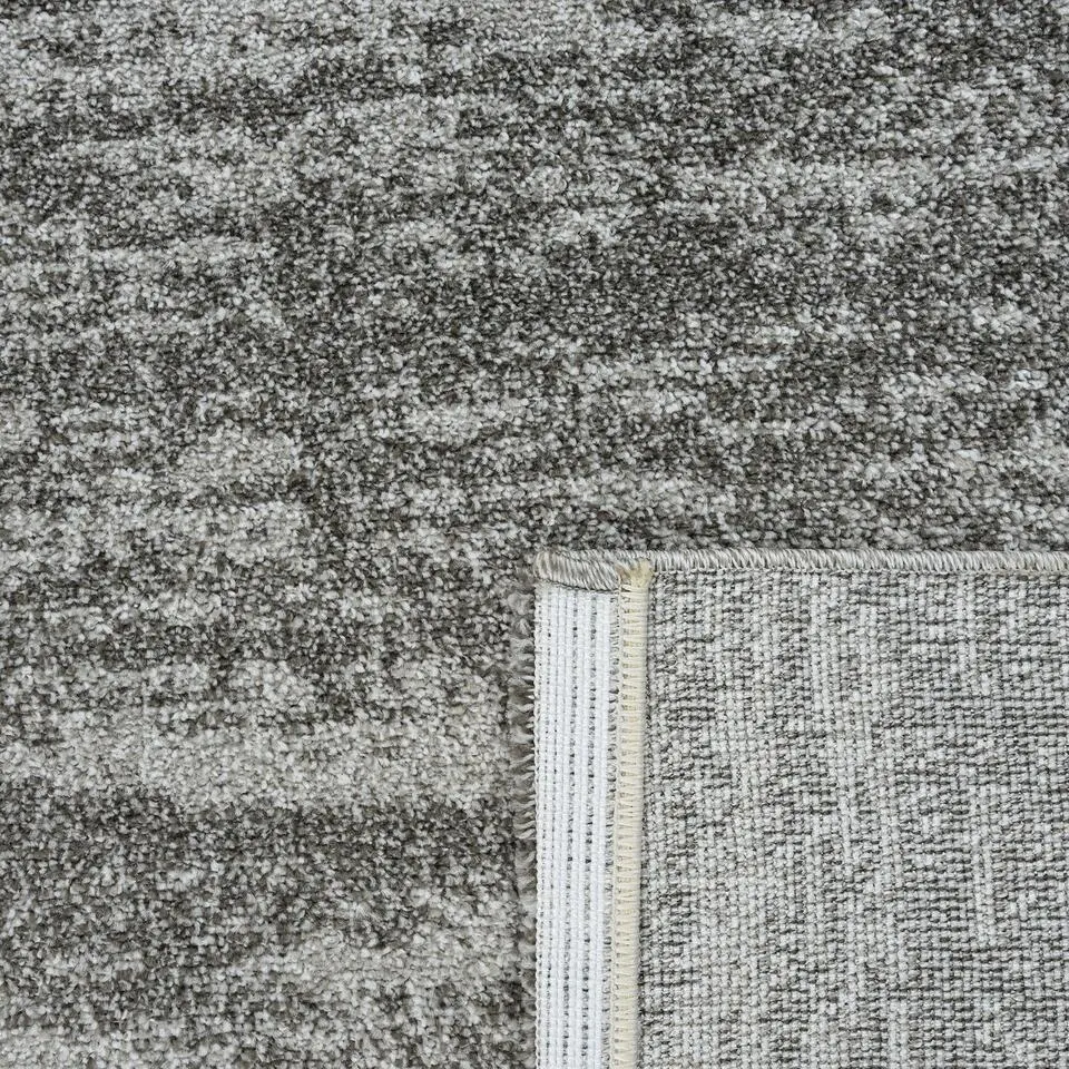 Relax Oslo - Laagpolig Effen Vloerkleed - Grijs - 160x230 CM
