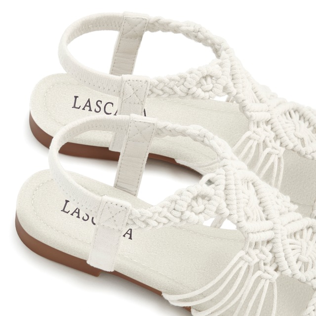 LASCANA Sandale »Sommerschuh«  Sandalette, Sommerschuh mit elastischem Riemchen VEGAN