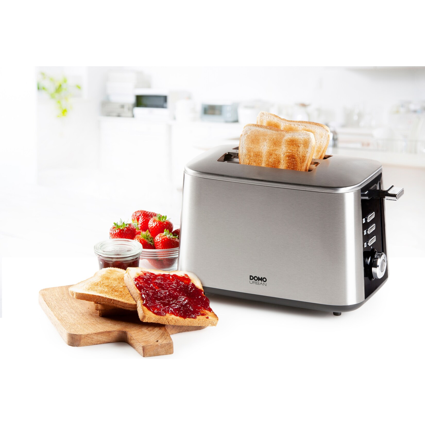 Domo DO972T Toaster Edelstahl Turbo