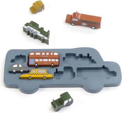 Smallstuff Trepuslespill Auto, 7 brikker