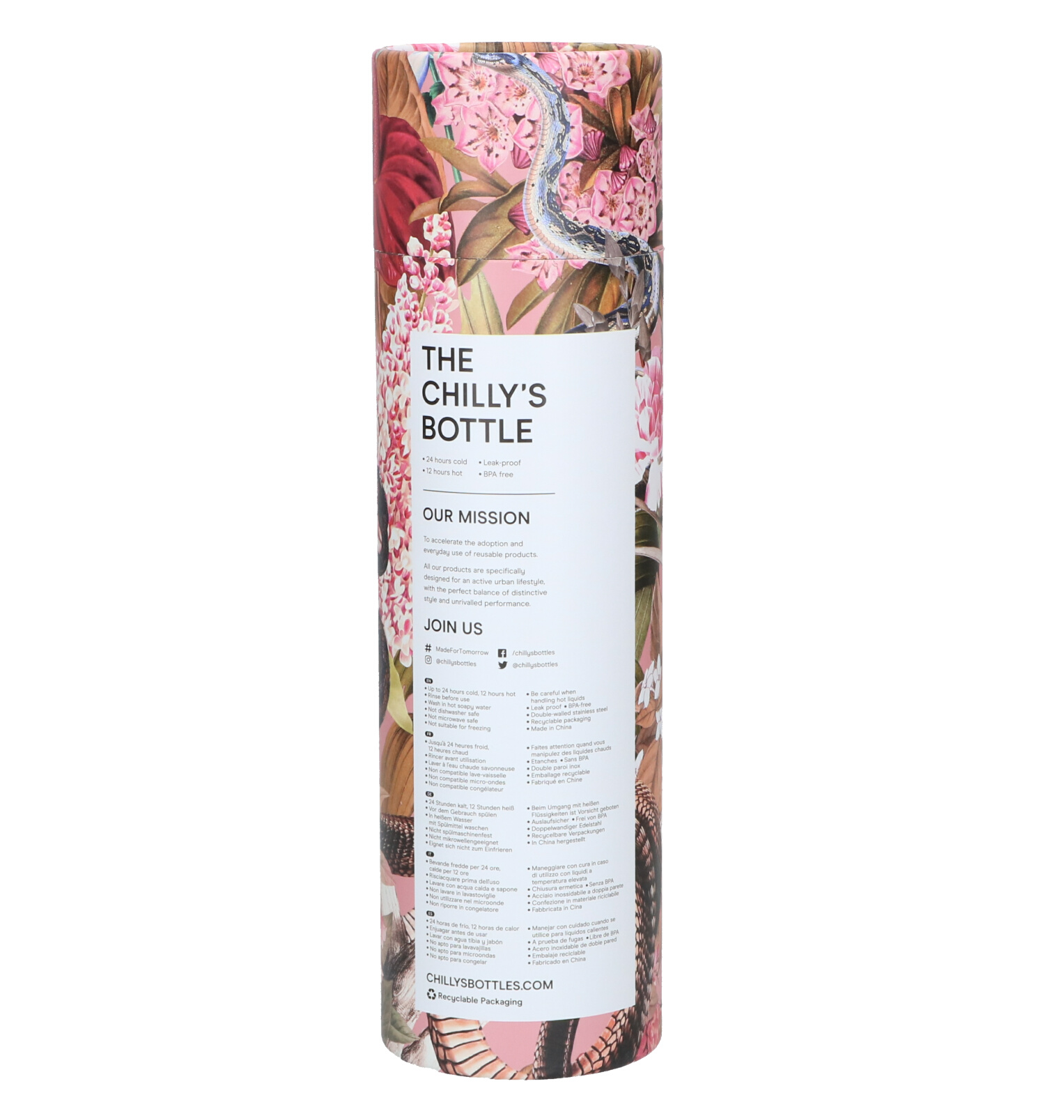 Drinkflessen roze