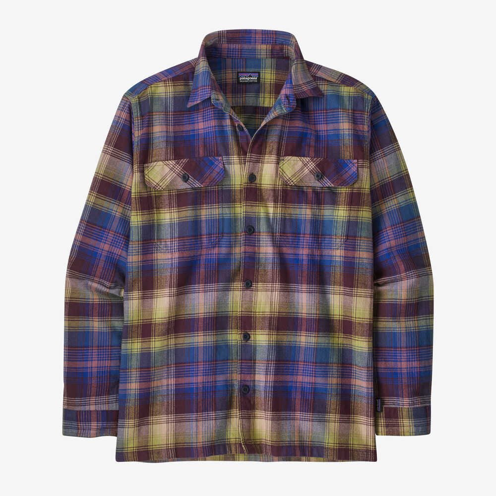 Langärmeliges Herren-Flanellhemd aus mittelschwerer Bio-Baumwolle (Fjord-Stil)