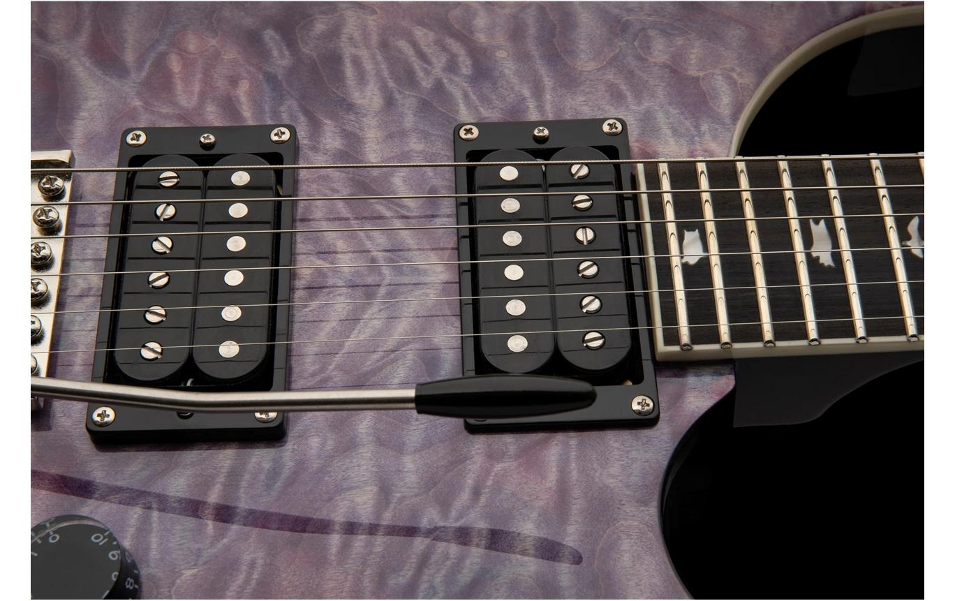 E-Gitarre SE Custom 24 Quilt Violet<br>Moderne Auflage eines klassischen Gitarrenmodells