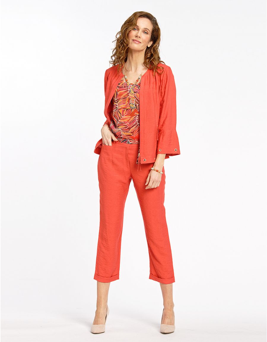 Veste chic rouge légère