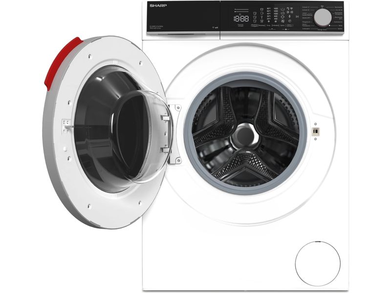 Sharp Waschmaschine ES-WNFL914CWDA Links Frontloader mit 9 kg Ladekapazität