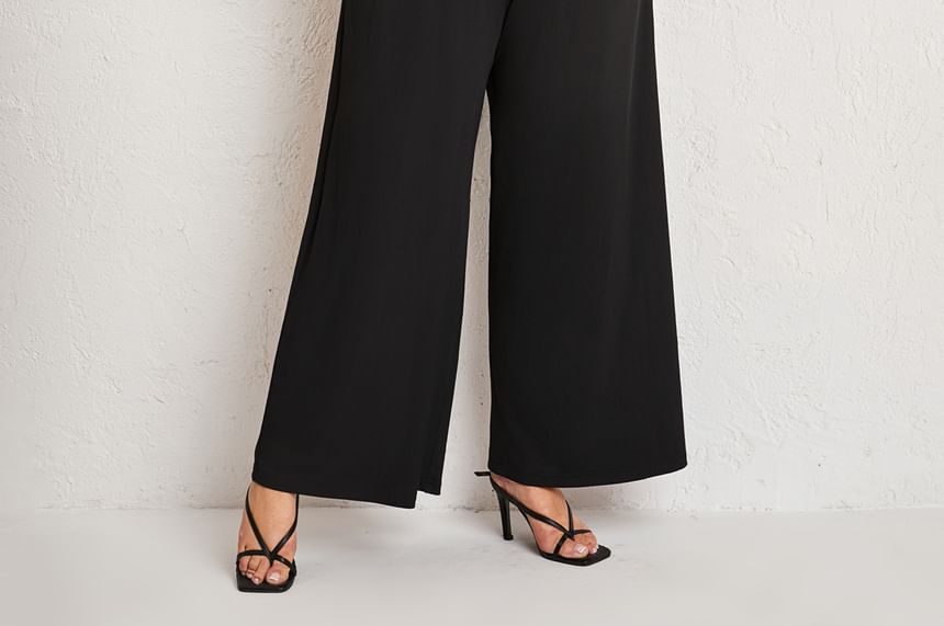 Double Crazy - Mouwloze effen jumpsuit