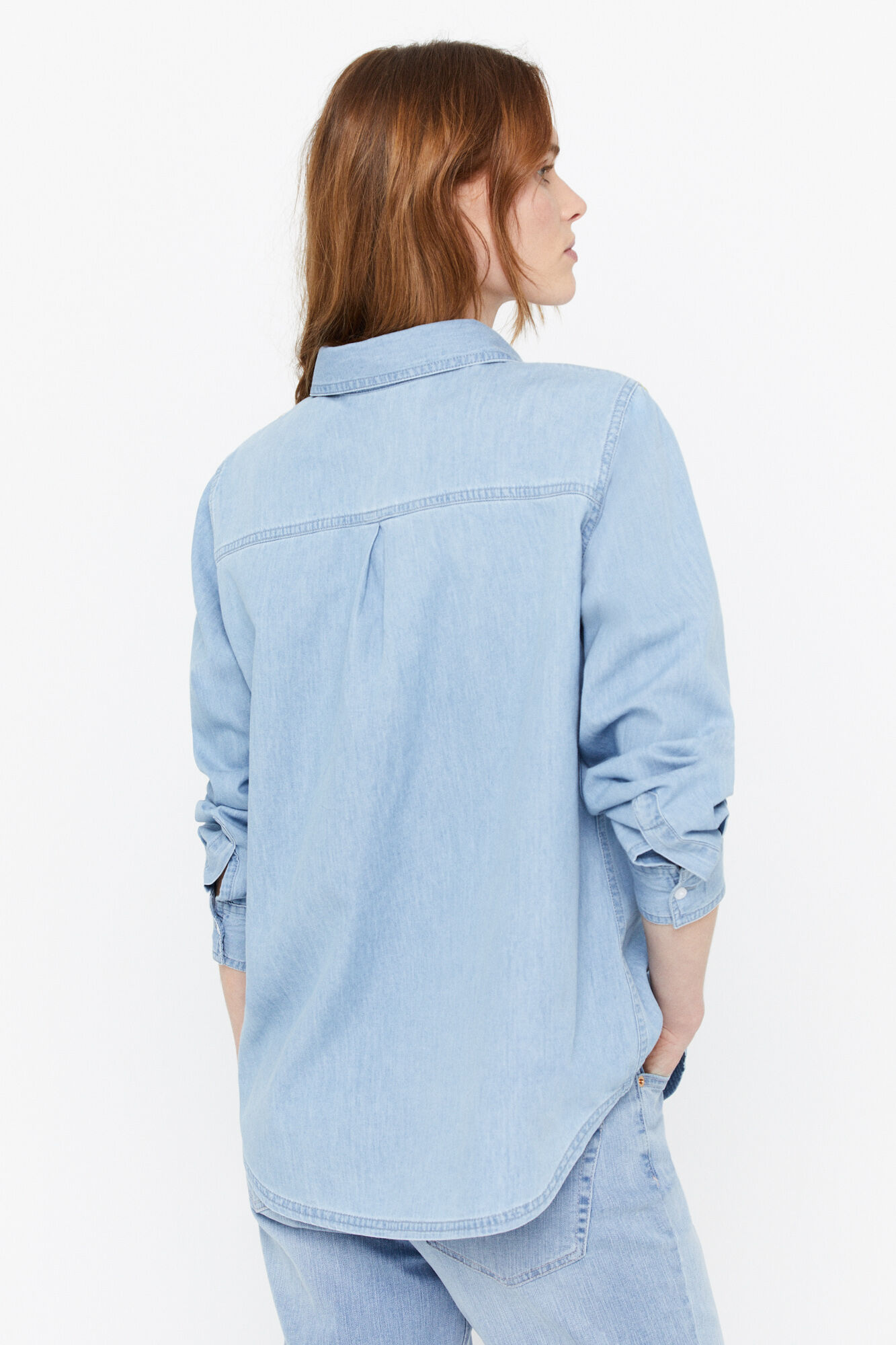 Camisa bordada - Azul