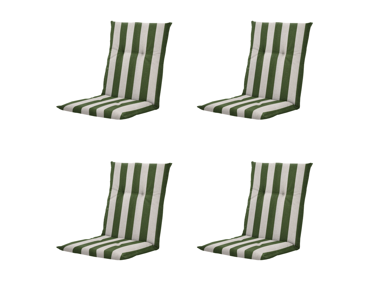 Madison Amora Green tuinstoelkussen - Set van 4