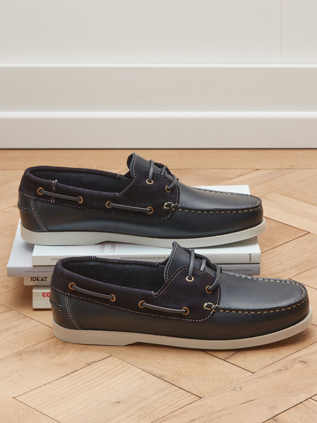 Chaussures bateau cuir homme