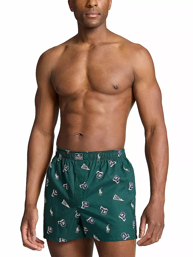 POLO RALPH LAUREN Boxershorts 3-er Pkg print navy dunkelgrün