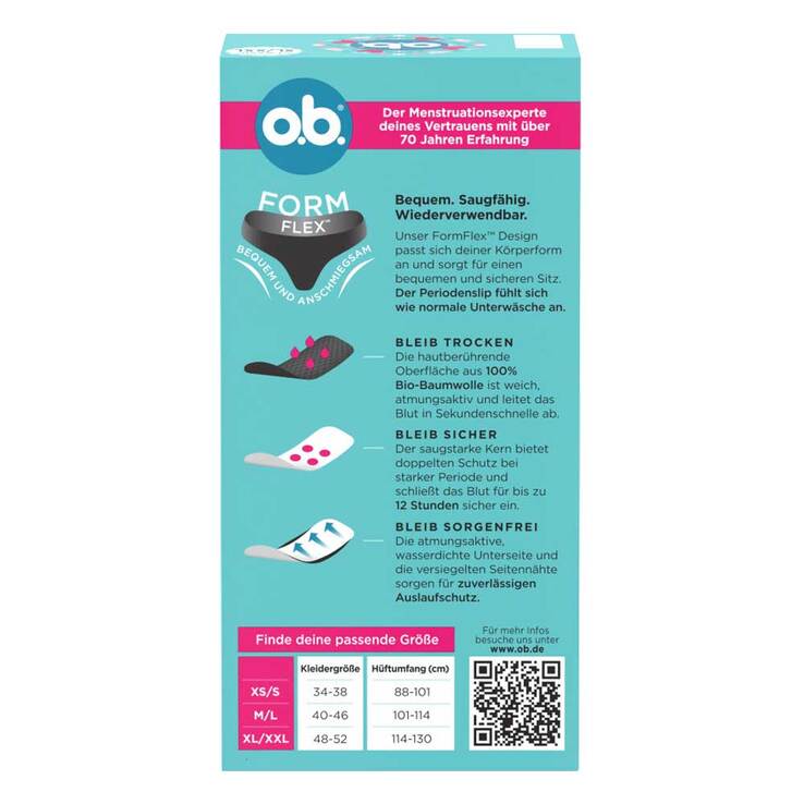 O.B. Periodenslip XL / XXL, 1 St
