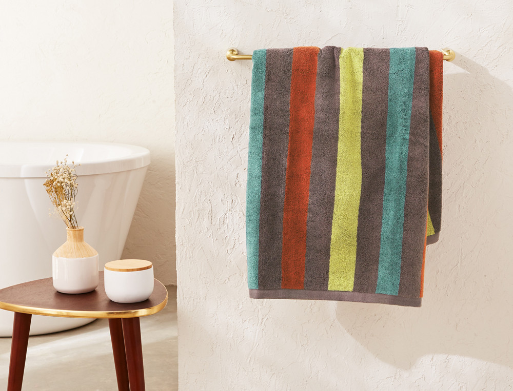 Serviette de bain brodée-Tonka