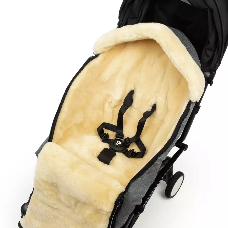 Werner Christ Baby Lammfellfußsack LADIS grigio