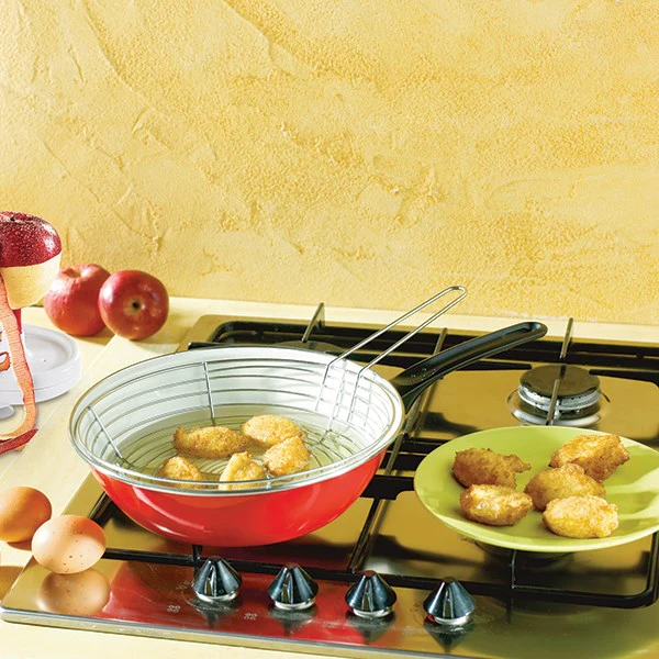 Poêle à friture 26,5 cm avec panier-égouttoir Baumalu