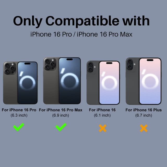 NORTHJO 2-Pak Kameralinsebeskyttelse til iPhone 16 Pro / 16 Pro Max, Hærdet Glas