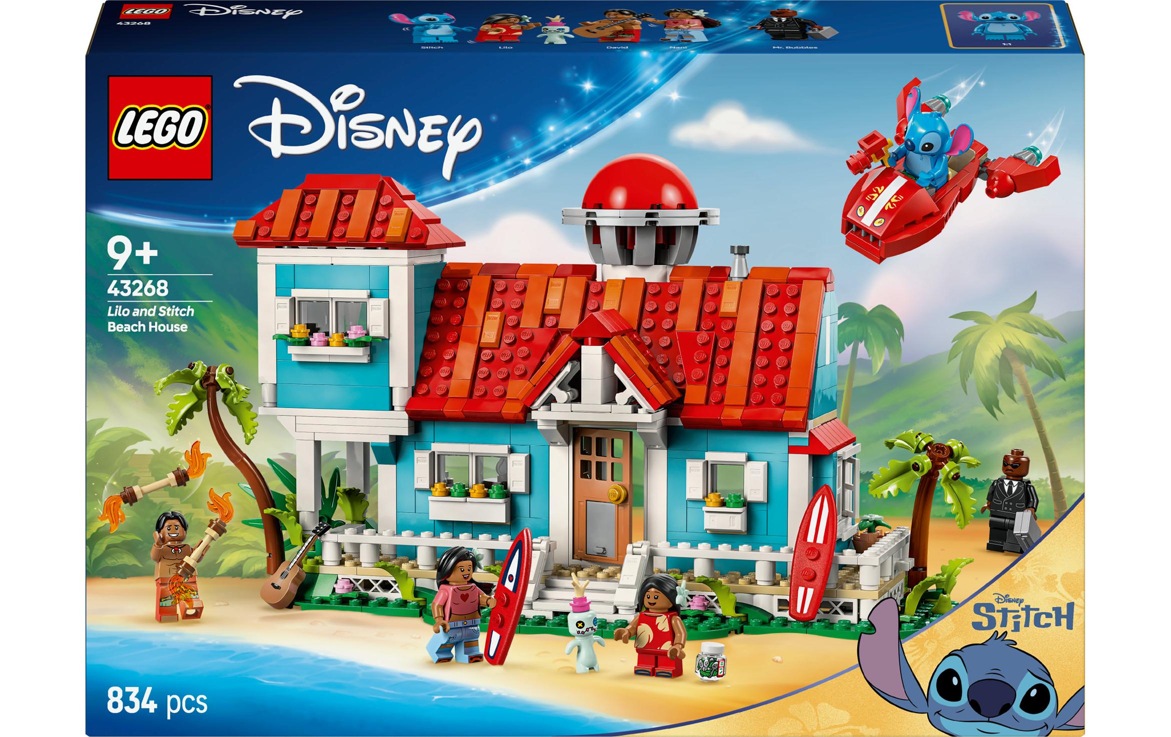 Disney Das Strandhaus aus Lilo und Stitch 43268Bau- und Spielset zum Disney Film Lilo und Stitch für Fans