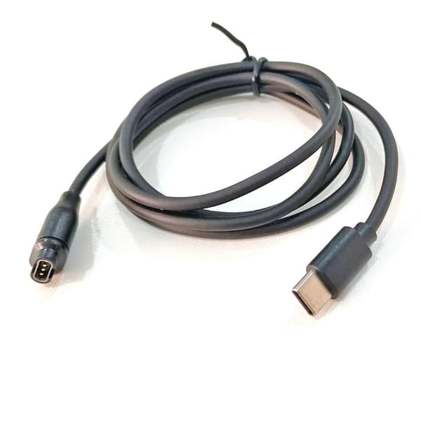 INF Ladekabel til smartklokke med USB-C Sort Garmin Fenix 5 / 5X / 5S / 6 / 6X / 6S