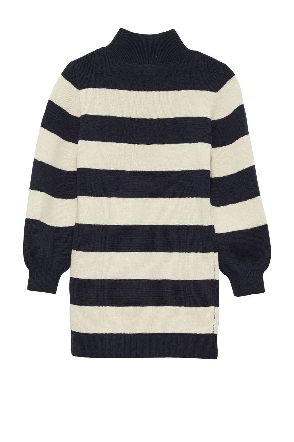 s.Oliver gestreepte jurk donkerblauw/ecru