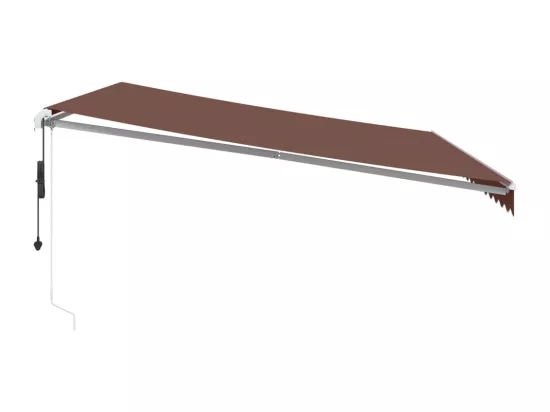 Auvent rétractable automatique marron 450x300 cm