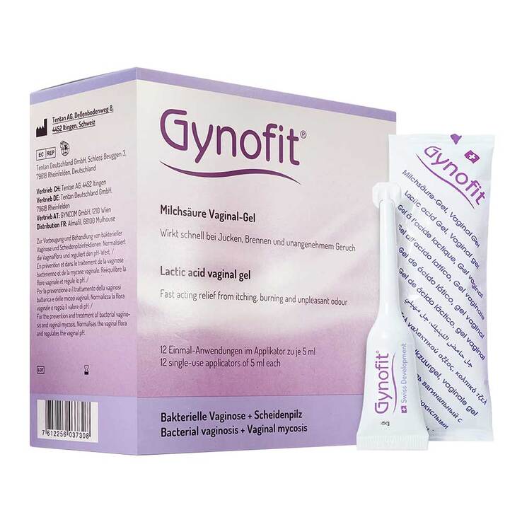 Gynofit Vaginal-Gel mit Milchsäure, 12X5 ml
