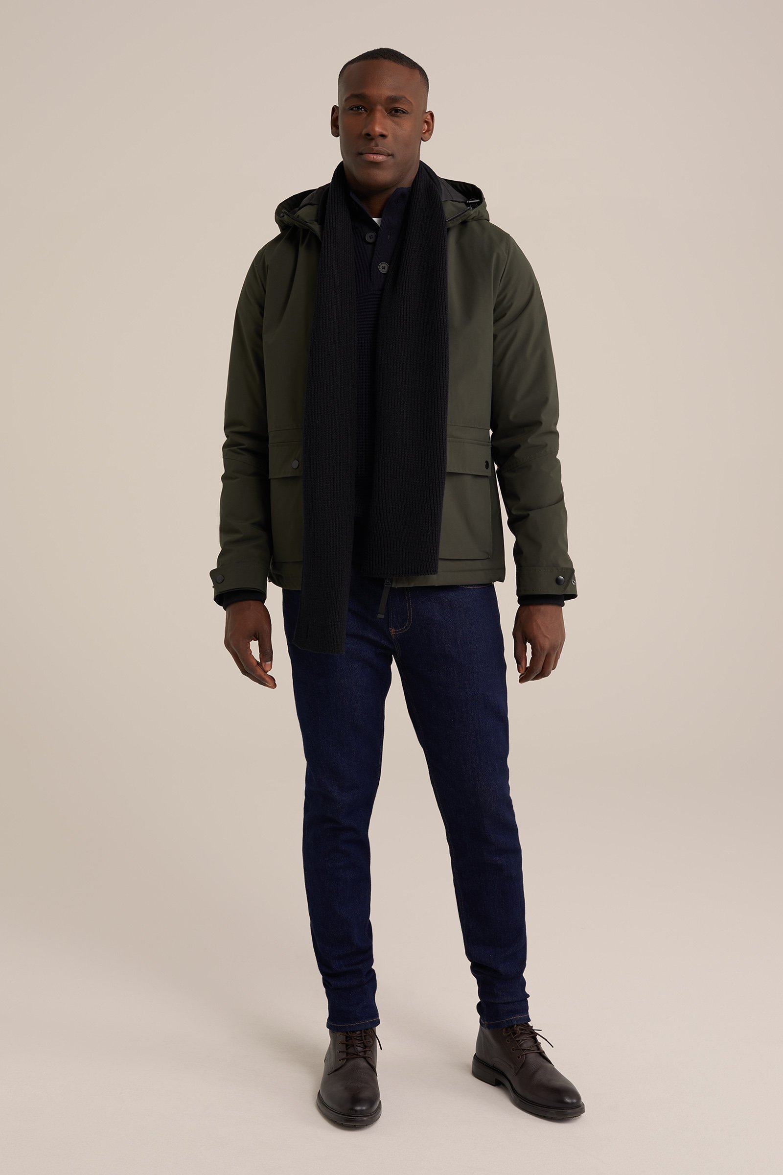 sjaal WE Fashion Donkerblauw