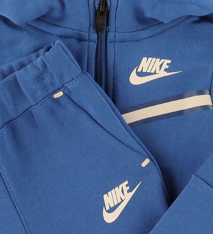 Nike Tr?ningss?t - Cardigan/Bukser - Blåcked - Marina Blue