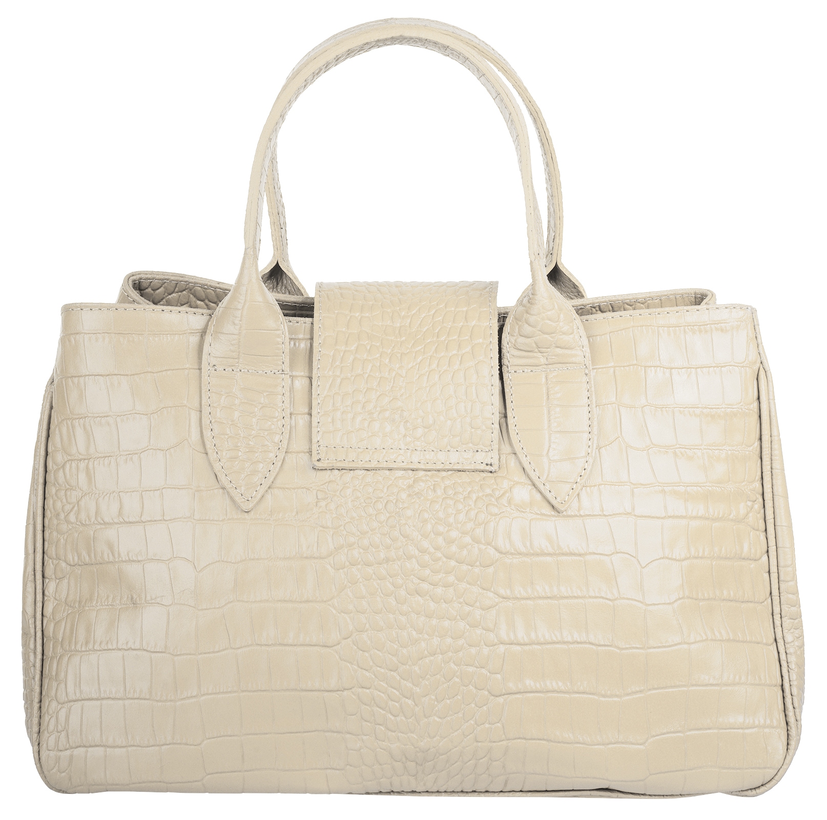 Cluty Henkeltasche echt Leder, Made in Italy