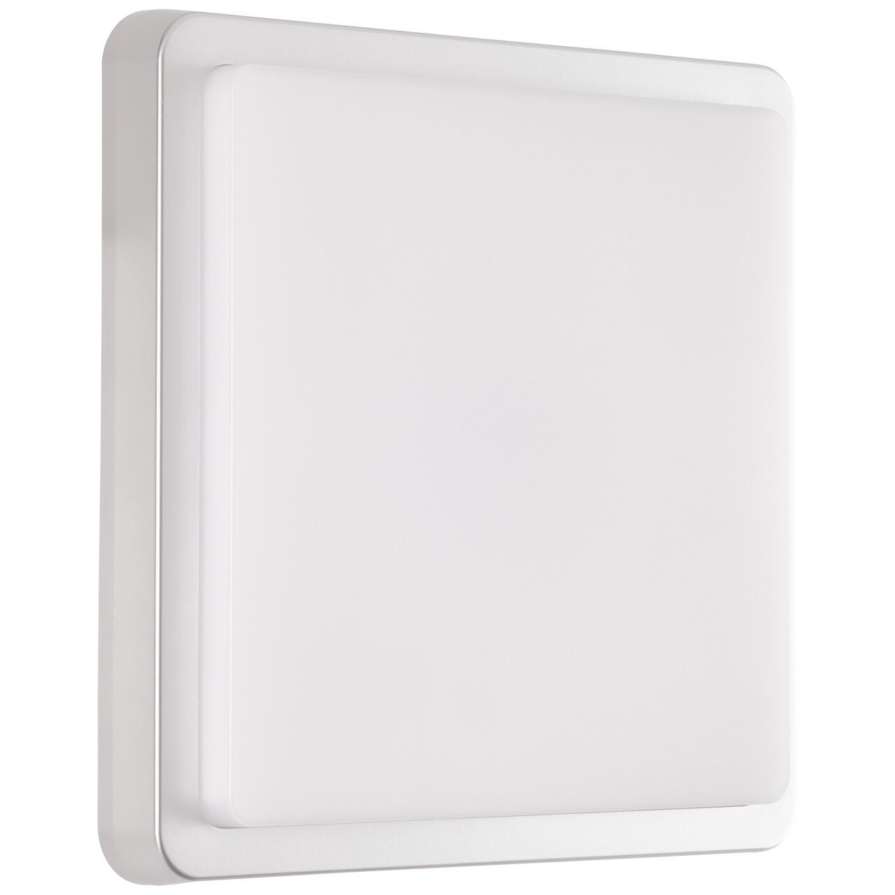 BRILLIANT Devora LED Außenwandleuchte 28x28cm silber | 1x LED integriert, 12W LED integriert, (Lichtstrom: 1500lm, Lichtfarbe: 3000K)