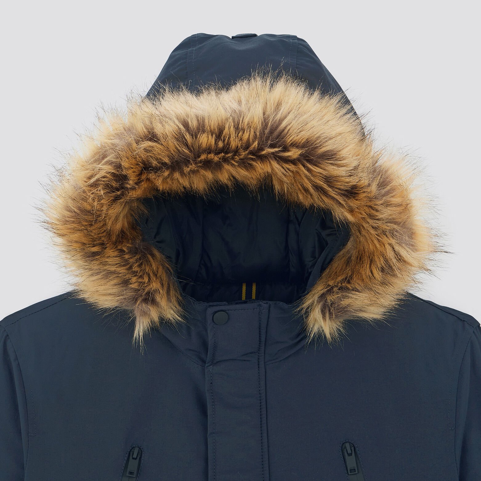 Blouson ski déperlant à capuche Bleu foncé