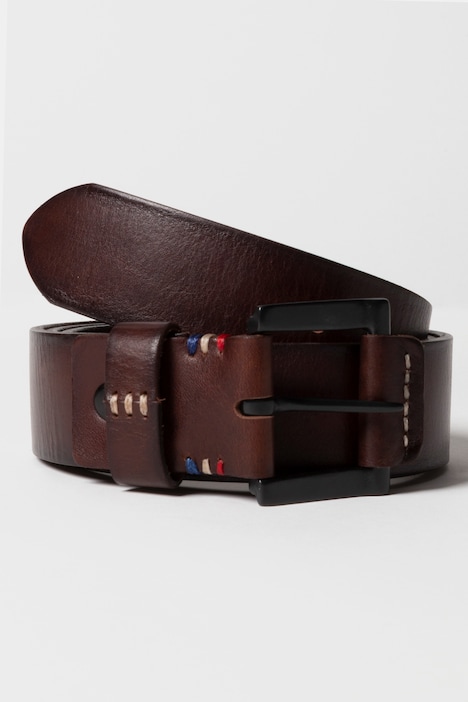 Ledergürtel, echtes Vollrind-Leder, Metall-Schnalle, bis 170cm