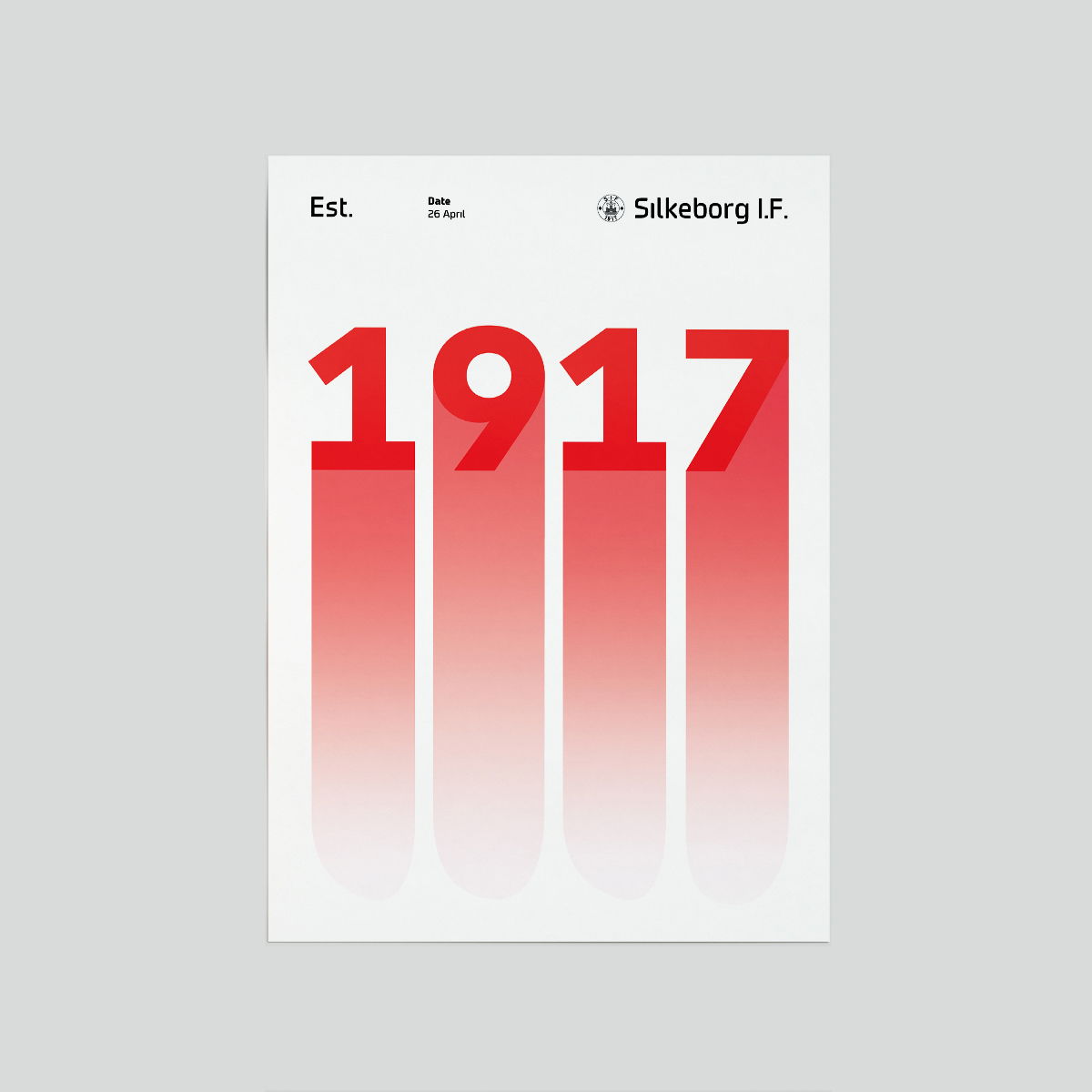 Silkeborg IF Plakat 1917 50x70 cm