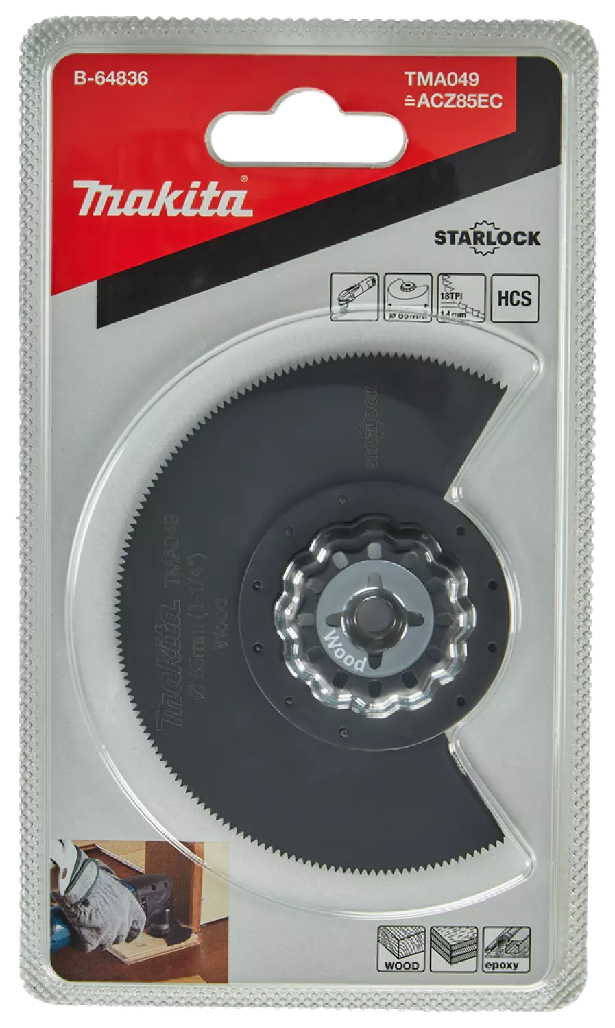 Makita TMA049 HCS segmentzaagblad - 85mm