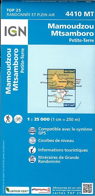 IGN - TOP25 4410MT MAMOUDZOU 1 25 000