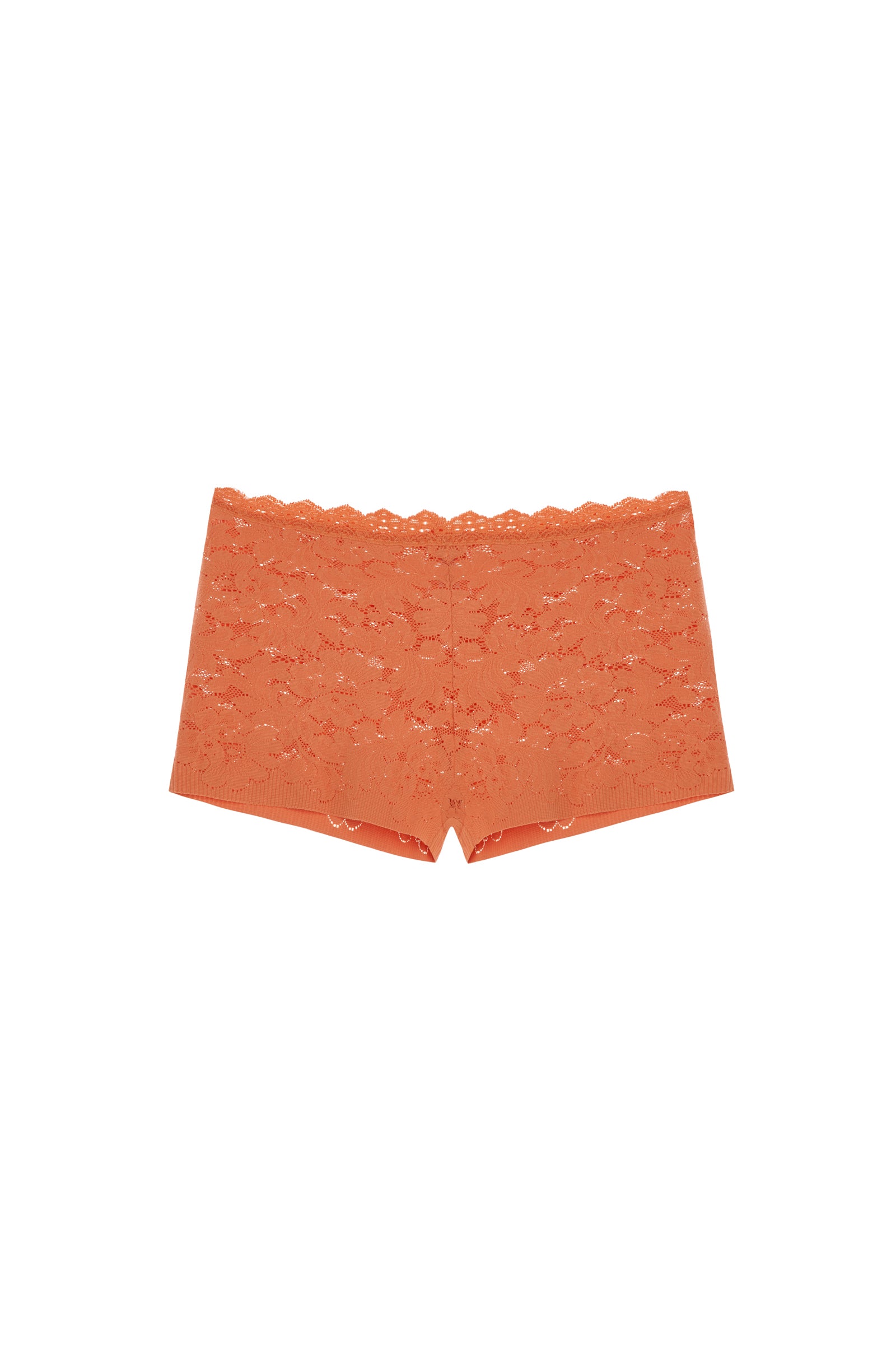 bobby Shorty taille haute paprika en dentelle Paprika