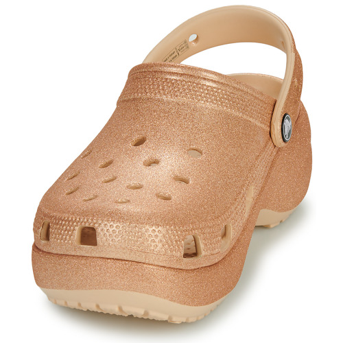 Crocs - Classic Platform Glitter ClogW - Beige