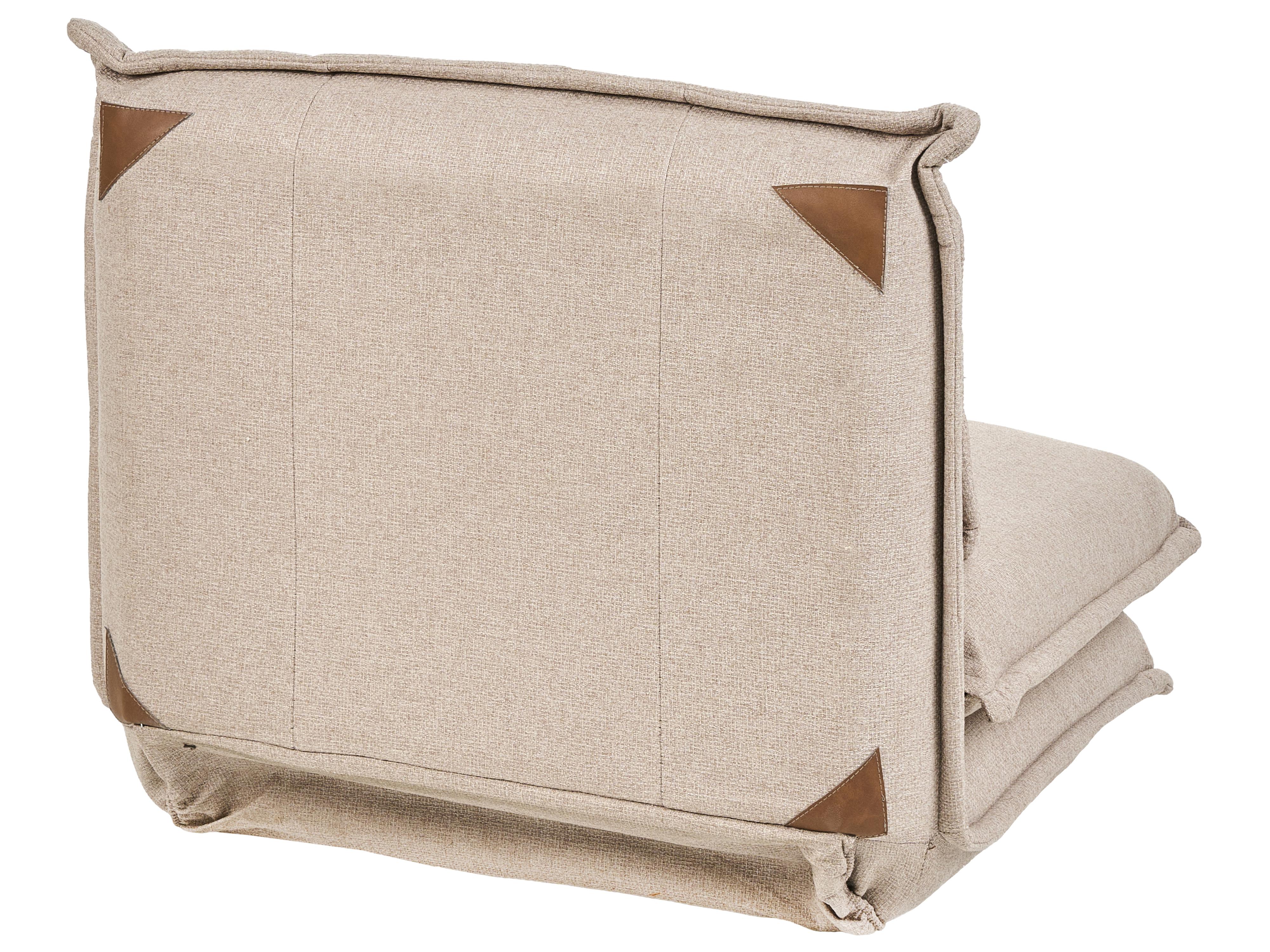 Eenpersoons slaapbank DELLEN Stof Beige