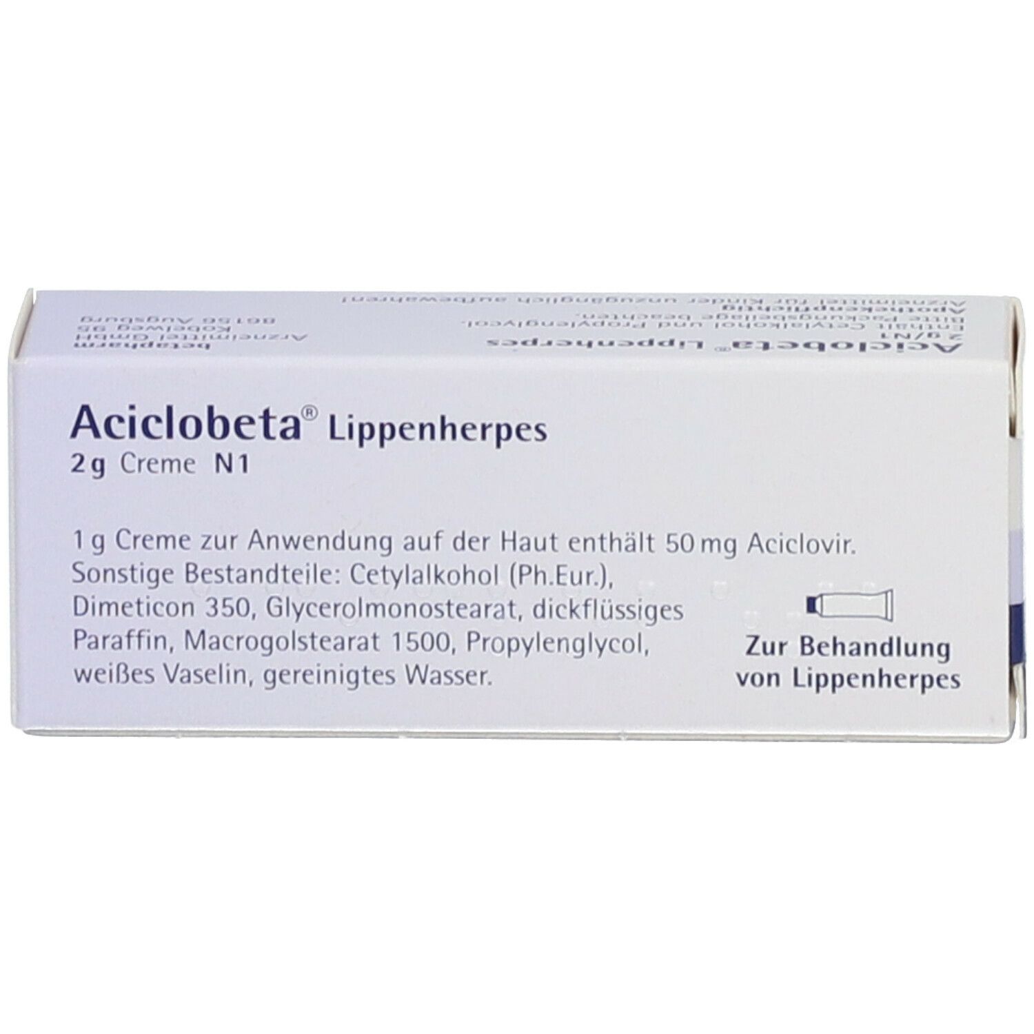 Aciclobeta® Lippenherpes Creme