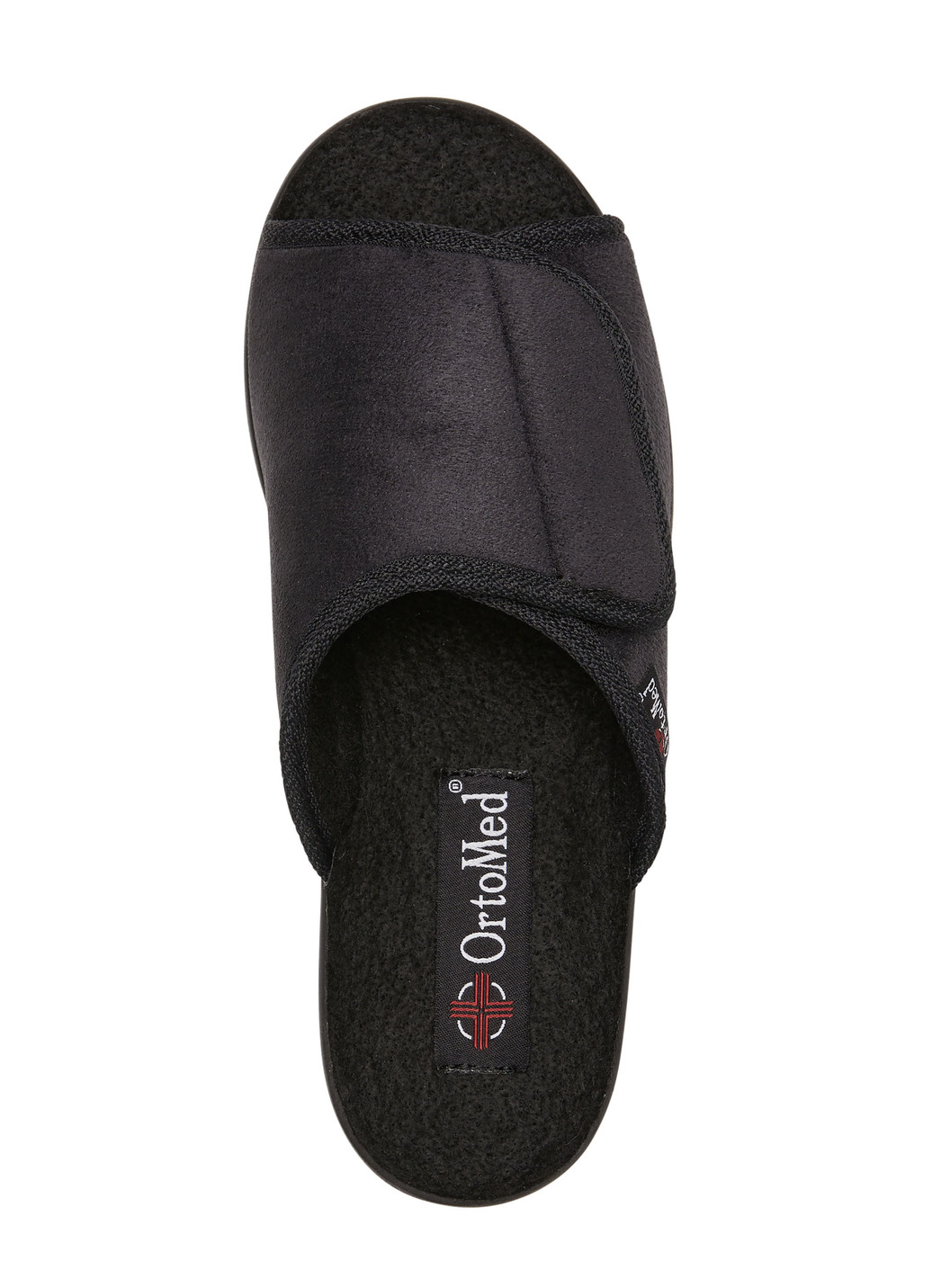 Pantoffel aus Veloursmaterial