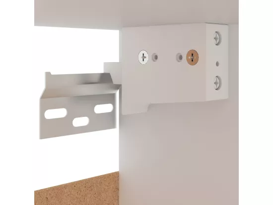 Armoire suspendu blanc 50x31x60 cm bois d’ingénierie