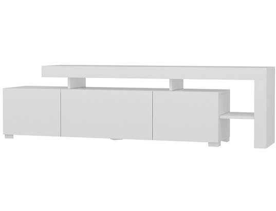 CONCEPT1 - Meuble TV Beliz - Blanc 192 x 53 x 37