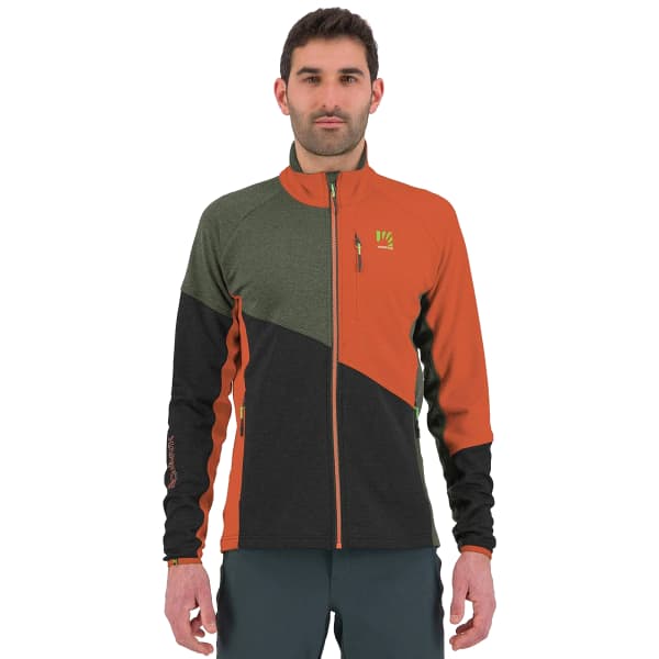 Veste polaire ski rando KARPOS FEDERA F-Z FLEECE BLACK SAND/THYME/SPICY ORANGE