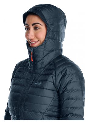 Doudoune Longue Femme RAB Microlight Alpine Bleu