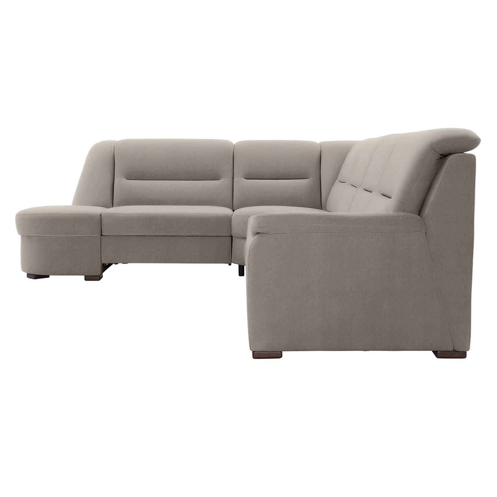 polsterpower Ecksofa - Holiday alu - Basismodell - Ottomane links