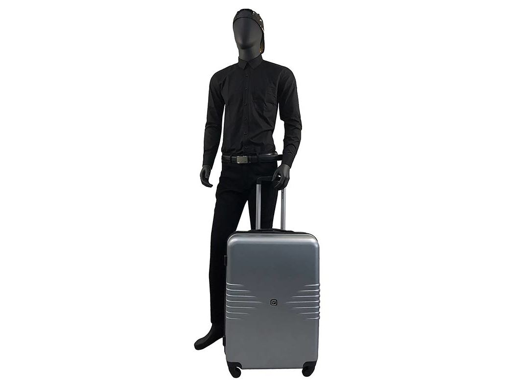 MALA DE VIAGEM GRANDE RÍGIDA AIRPORT CINZENTO 4 RODAS 70CM