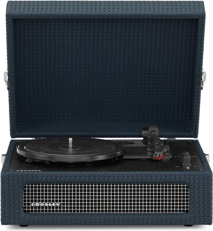 Crosley Voyager Portable Turntable with Bluetooth Out Navy