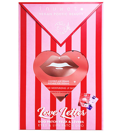 Inuwet Geschenkset - Augenmaske/Lippenmaske - Love Buchstabe