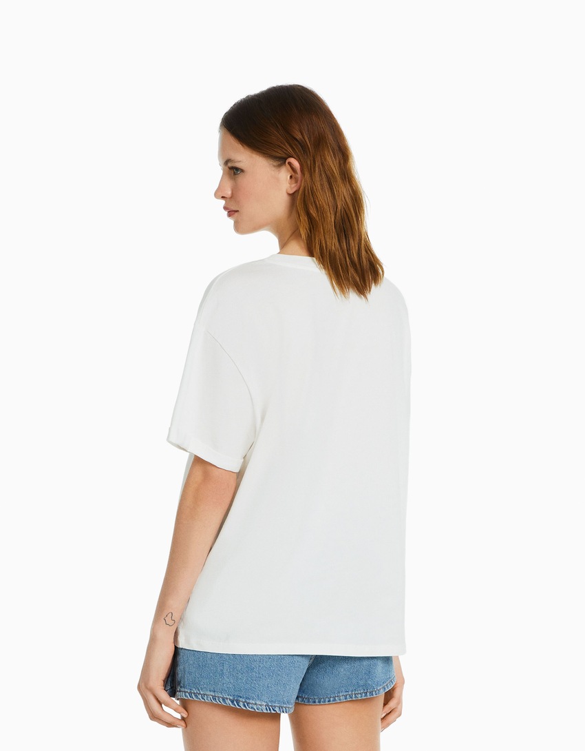 Camiseta de manga curta com estampa