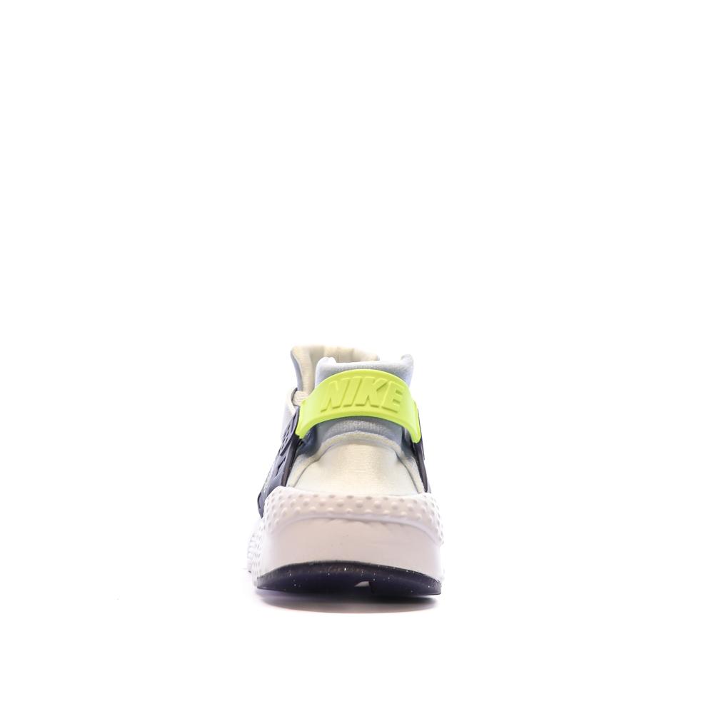 Nike Baskets Grises/Vertes Garçon Nike Huarache