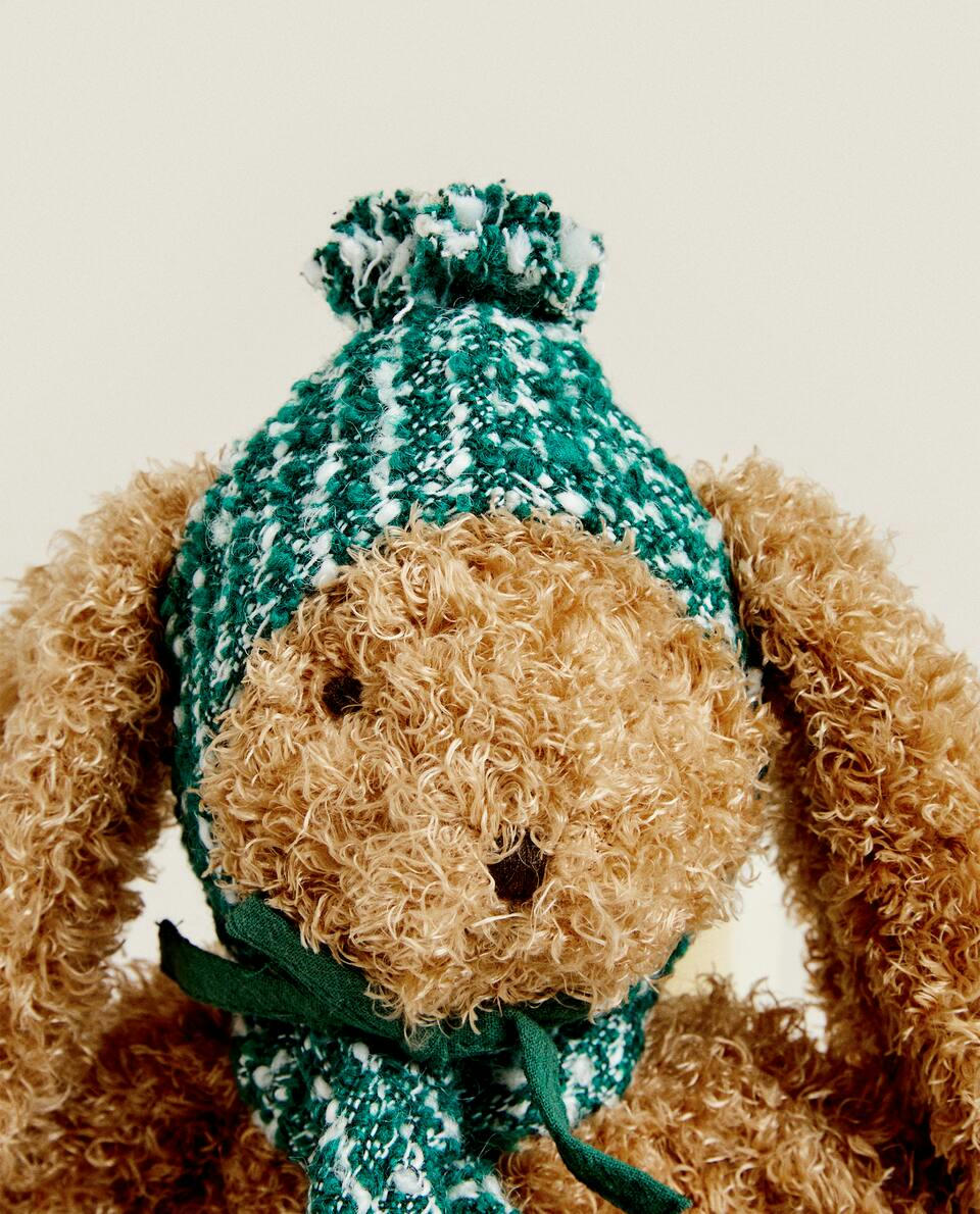 COELHINHO DE PELÚCIA DE NATAL INFANTIL DE TAMANHO MÉDIO